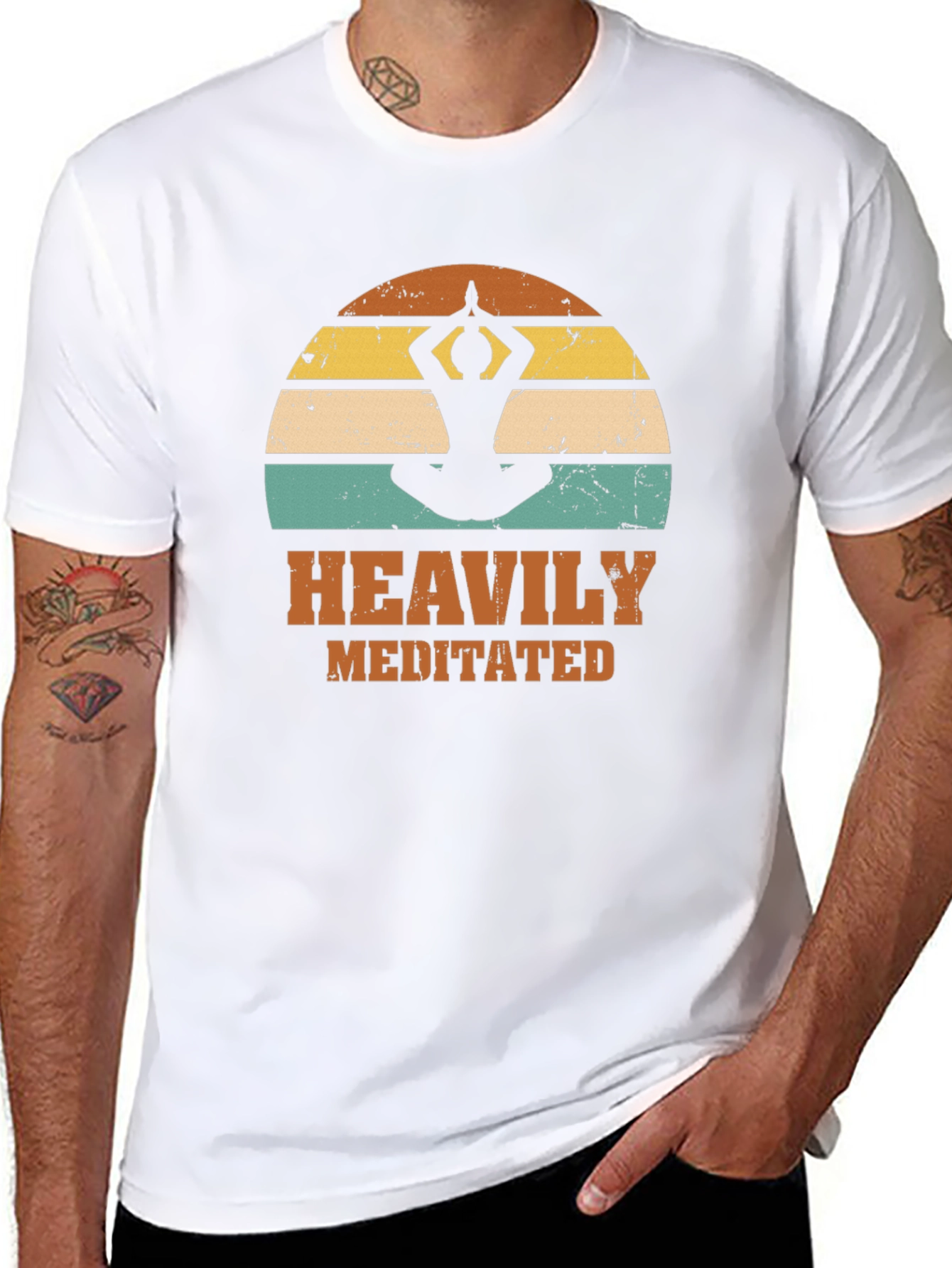 Heavily Meditated Yoga Tee - Relaxed Fit