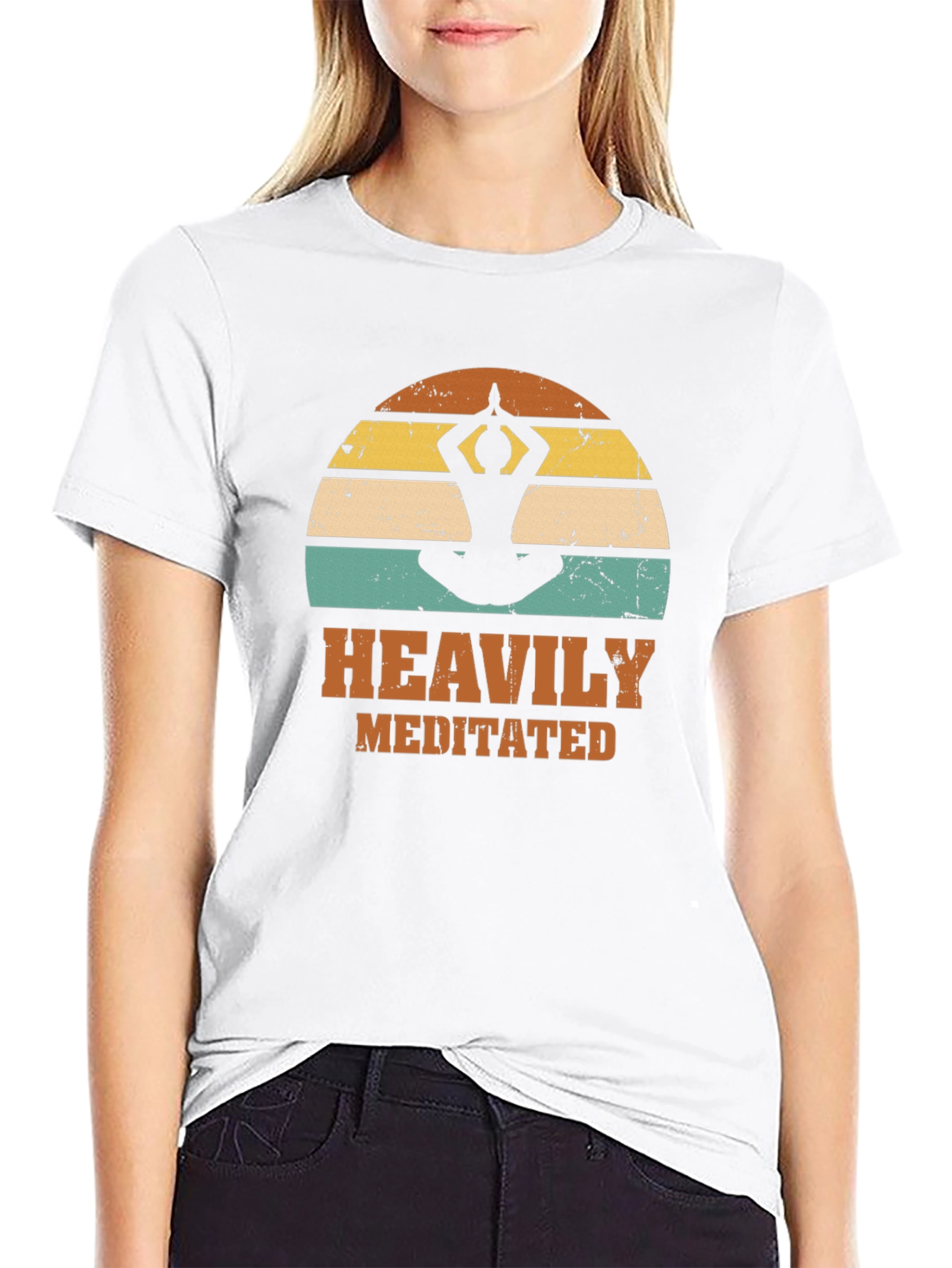 Heavily Meditated Yoga Tee - Relaxed Fit