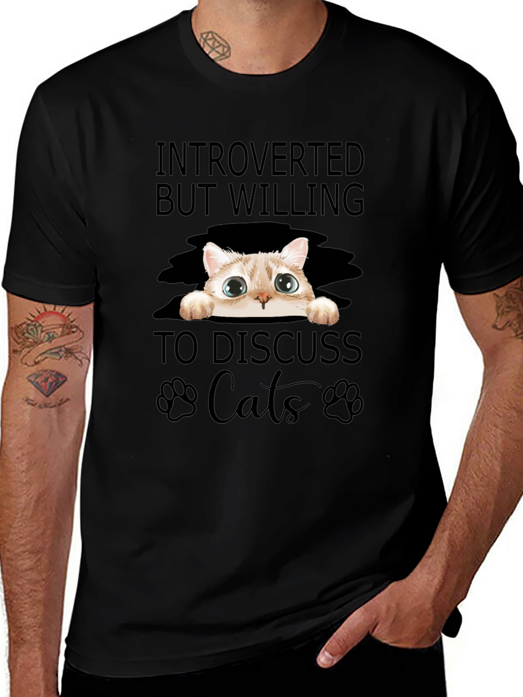 Introverted Cat Lover T-Shirt
