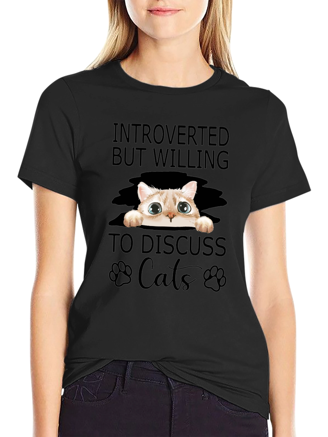 Introverted Cat Lover T-Shirt