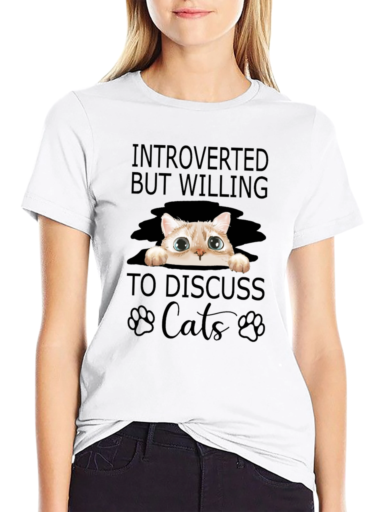 Introverted Cat Lover T-Shirt