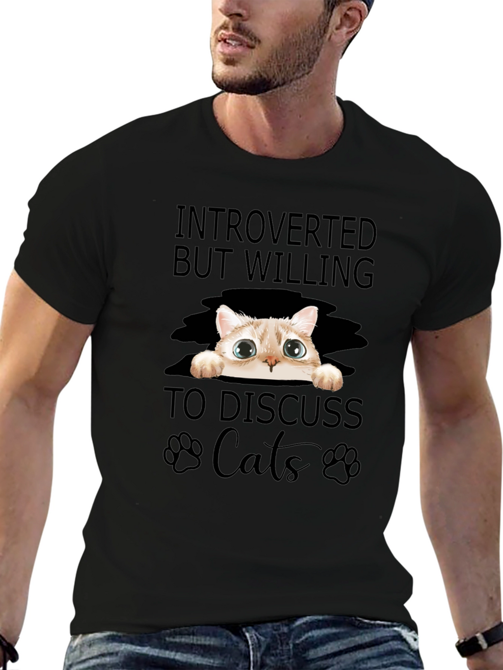 Introverted Cat Lover T-Shirt