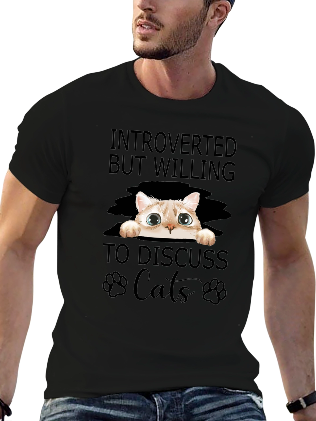 Introverted Cat Lover T-Shirt