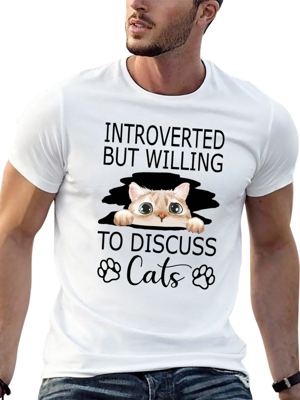 Introverted Cat Lover T-Shirt