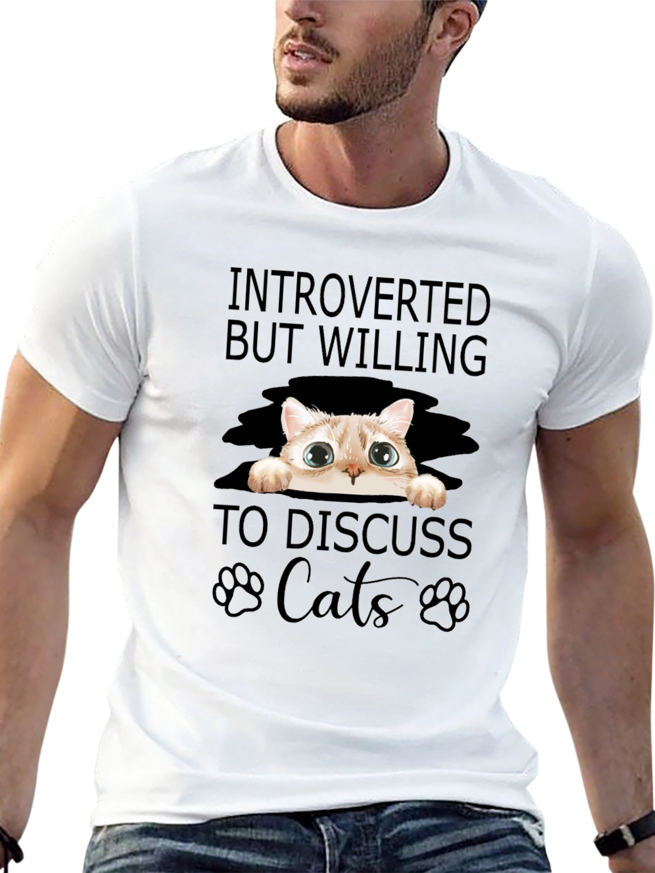 Introverted Cat Lover T-Shirt