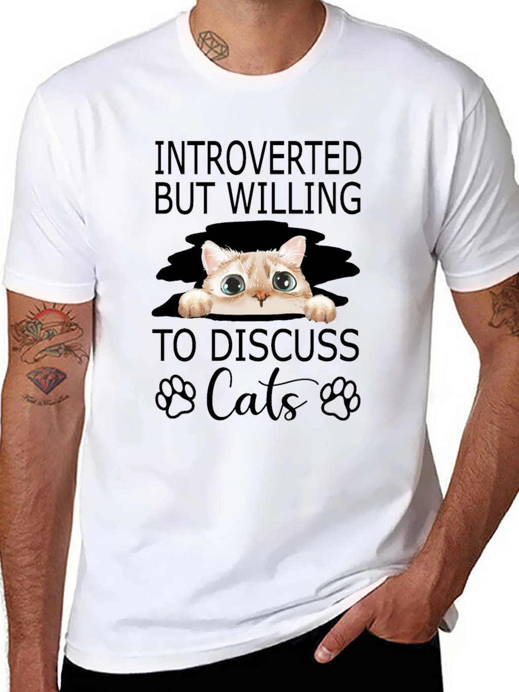 Introverted Cat Lover T-Shirt