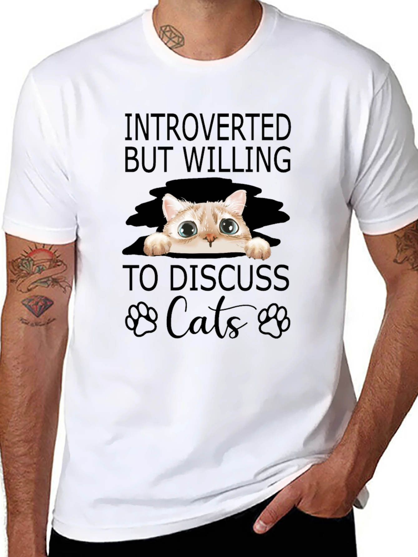 Introverted Cat Lover T-Shirt