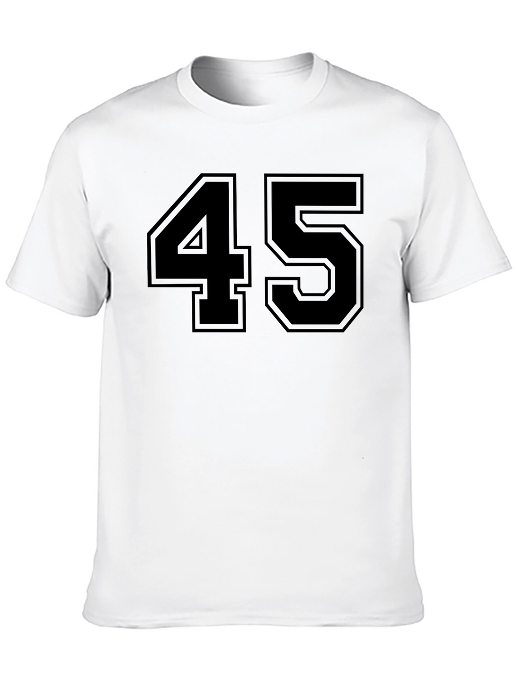 Bold 45 Graphic Tee - Classic Black T-Shirt