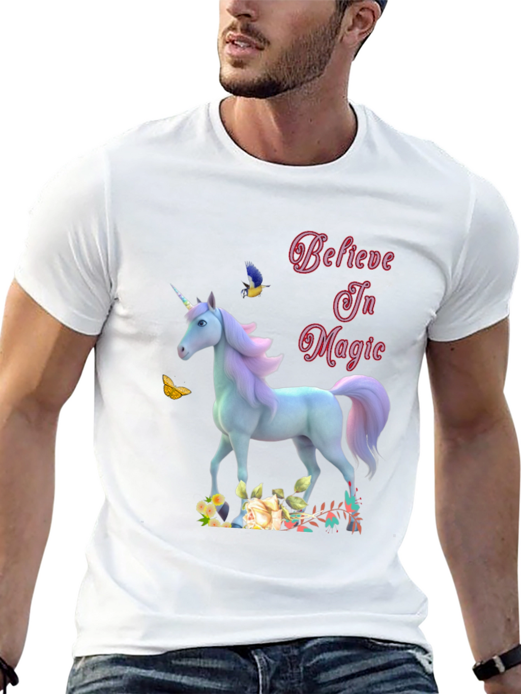 Believe In Magic Unicorn Graphic Tee