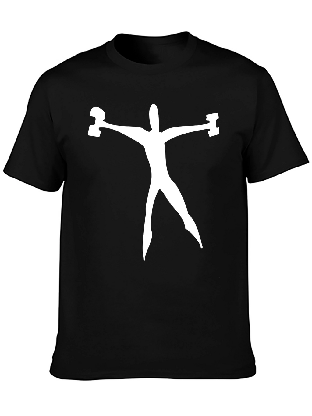 Weightlifting Man Graphic Tee - Black