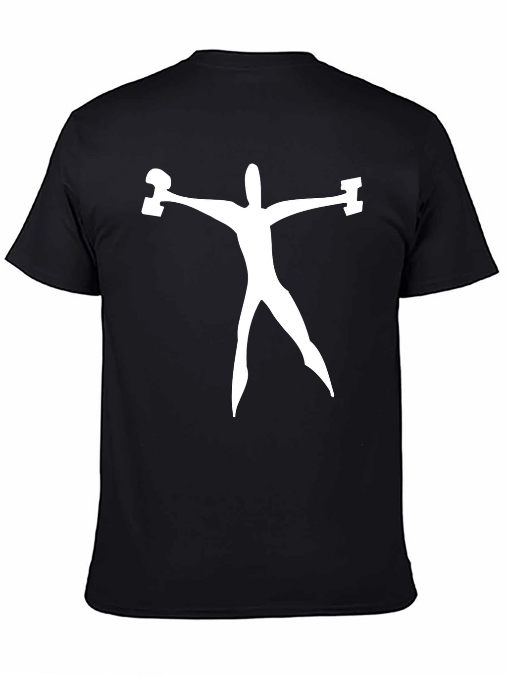 Weightlifting Man Graphic Tee - Black