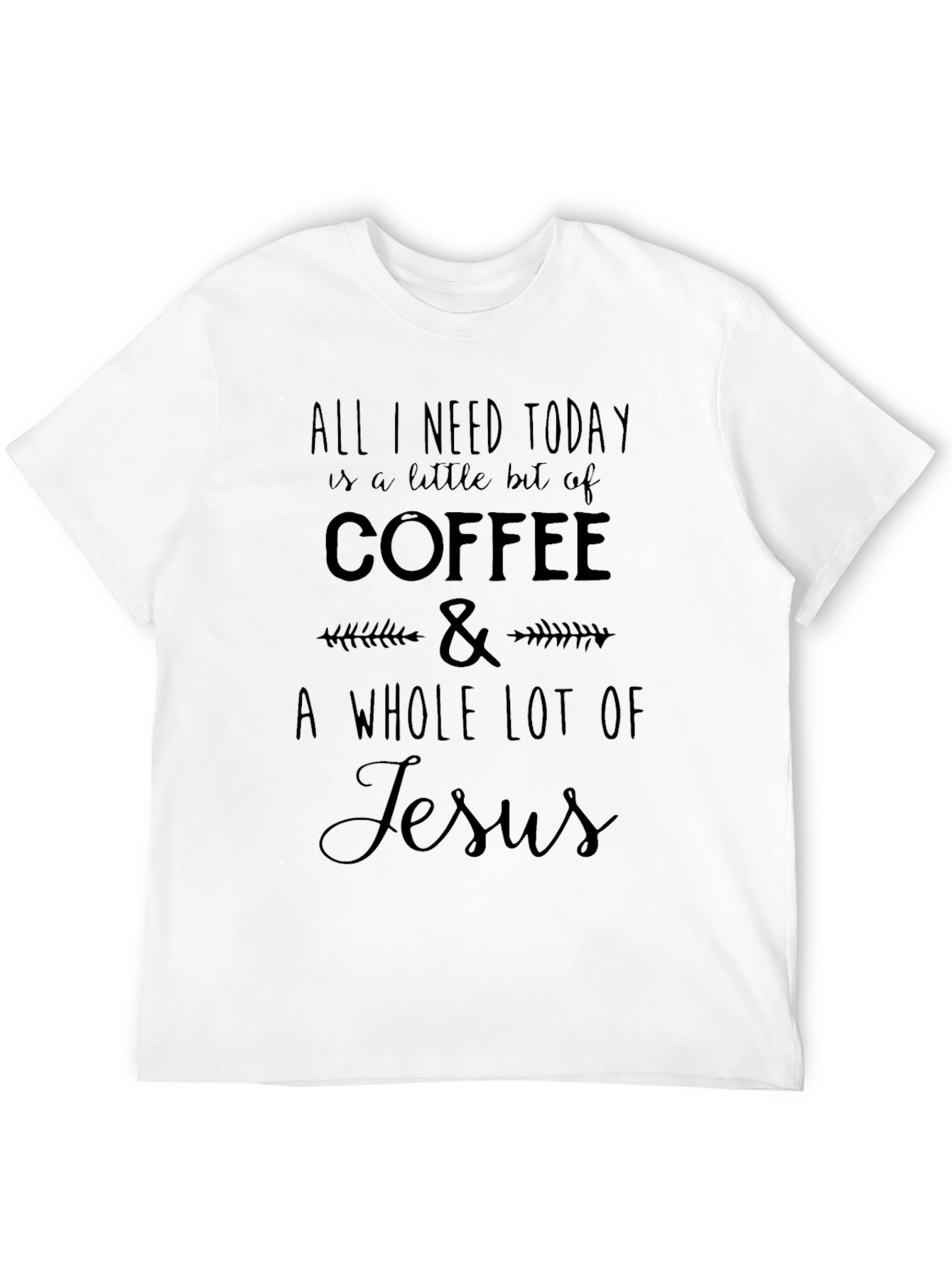 Coffee & Jesus Graphic Tee | Christian T-Shirt