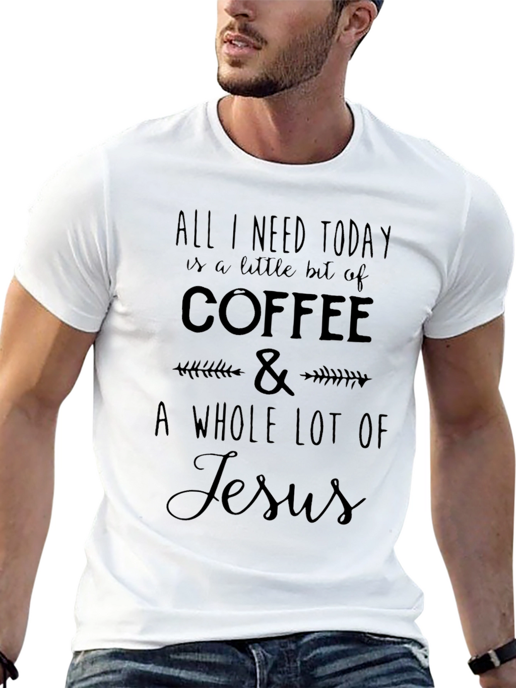 Coffee & Jesus Graphic Tee | Christian T-Shirt