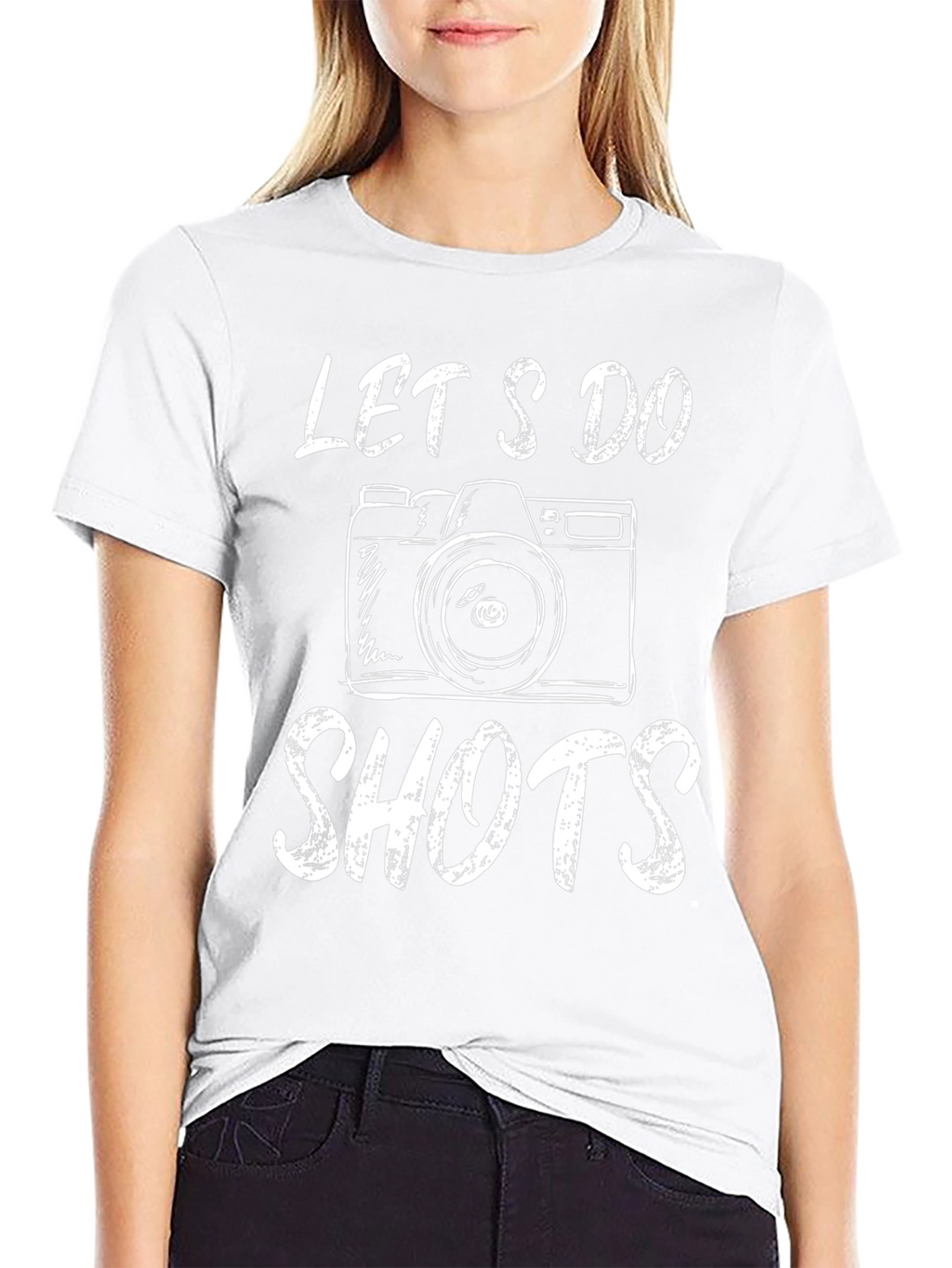 Lets Do Shots Camera Graphic T-Shirt