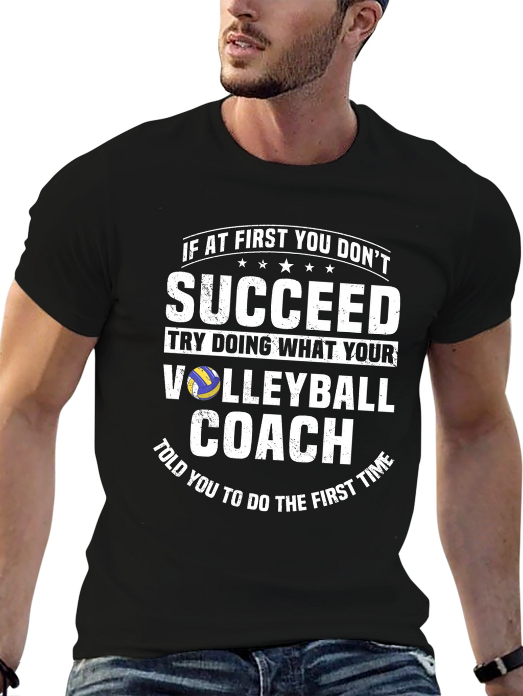 Volleyball Coach T-Shirt - Funny Team Sports Tee