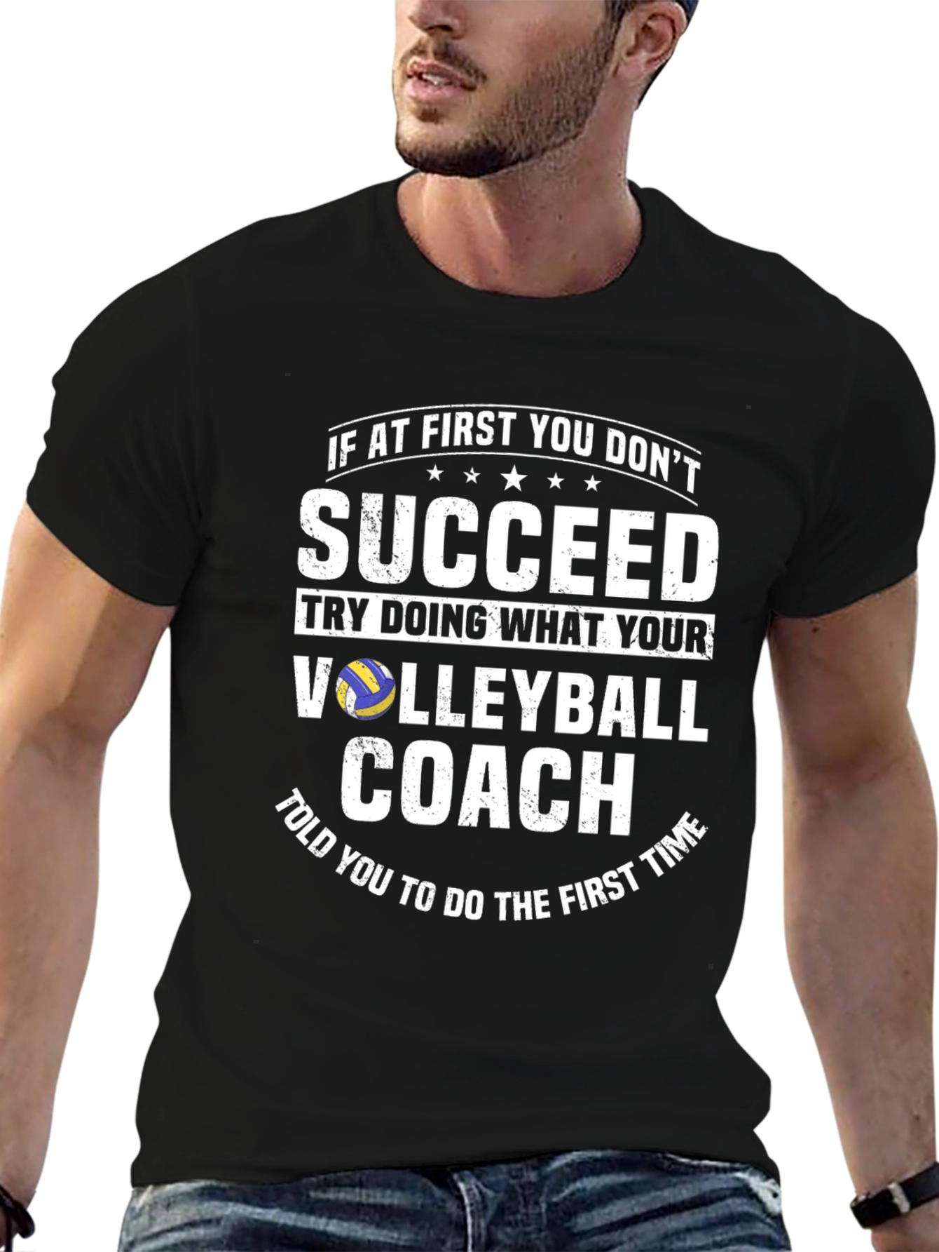 Volleyball Coach T-Shirt - Funny Team Sports Tee
