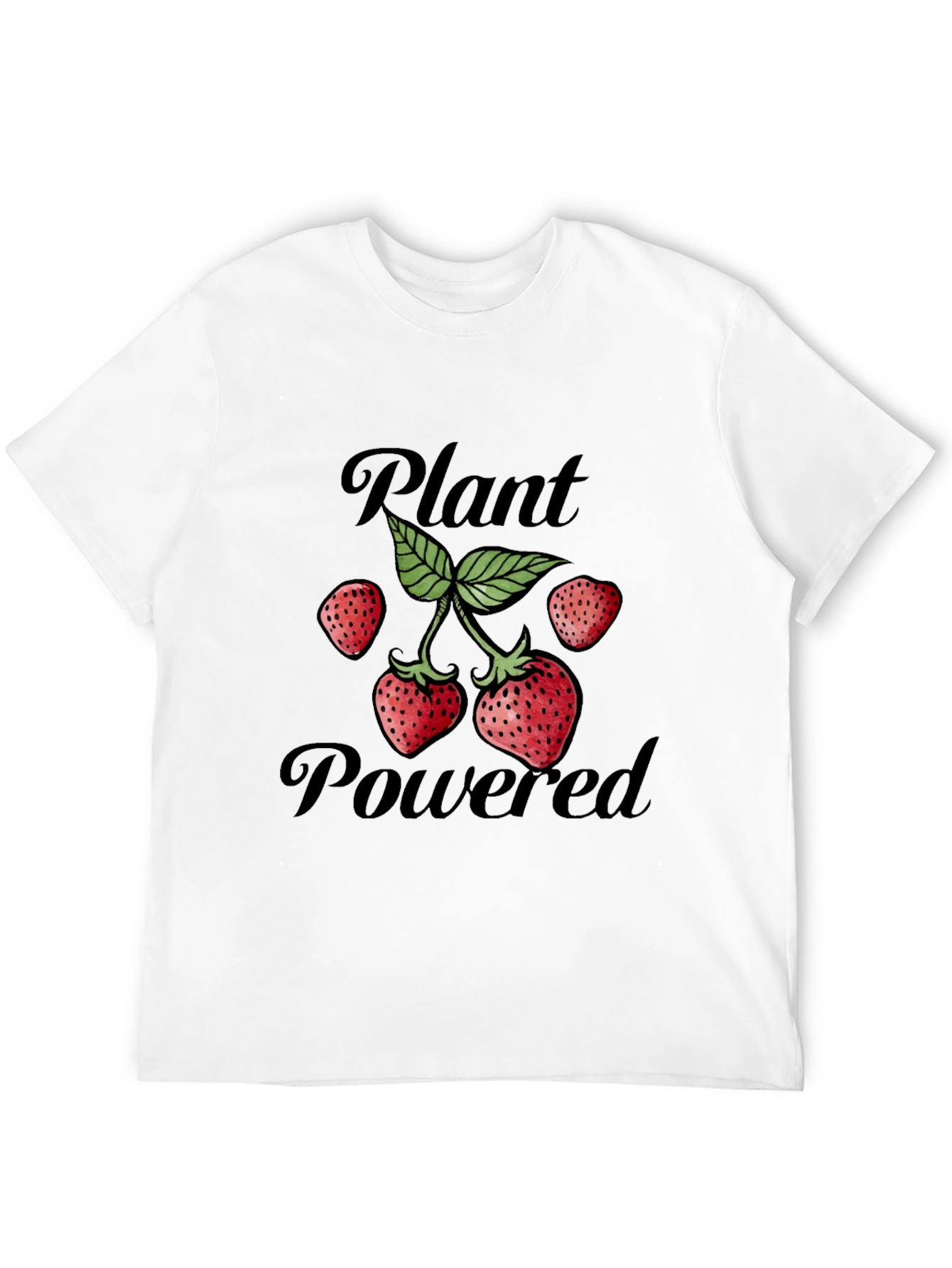 Plant Powered Vegan T-Shirt - Black