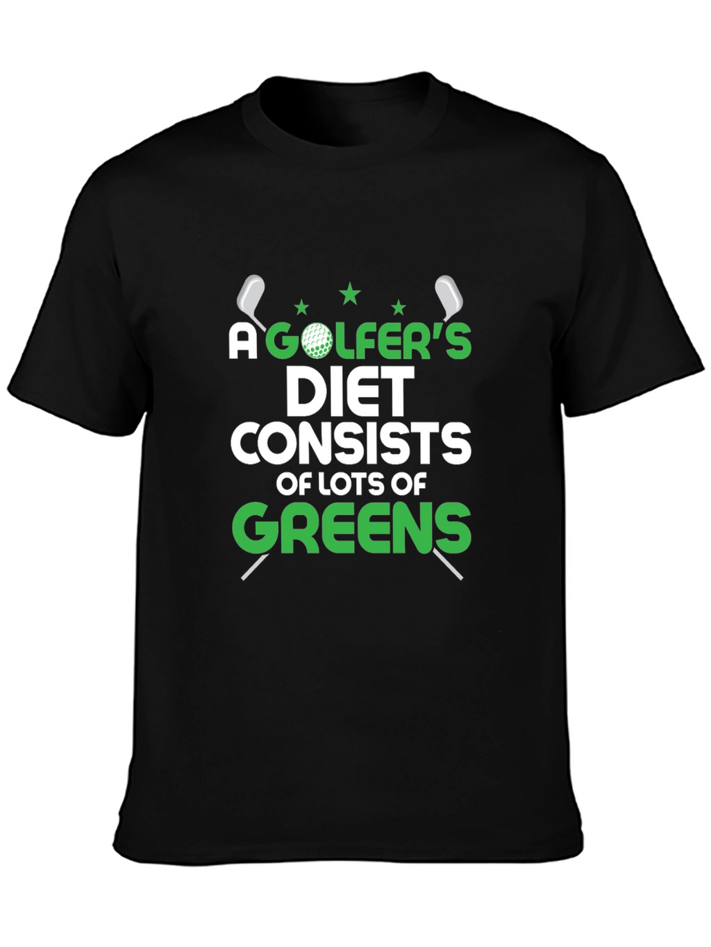 Golfers Diet T-Shirt - Funny Golf Tee