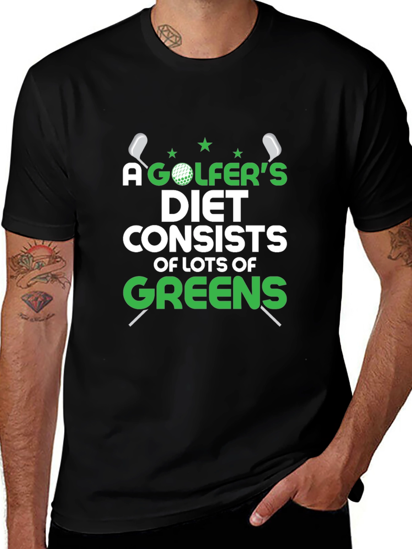 Golfers Diet T-Shirt - Funny Golf Tee