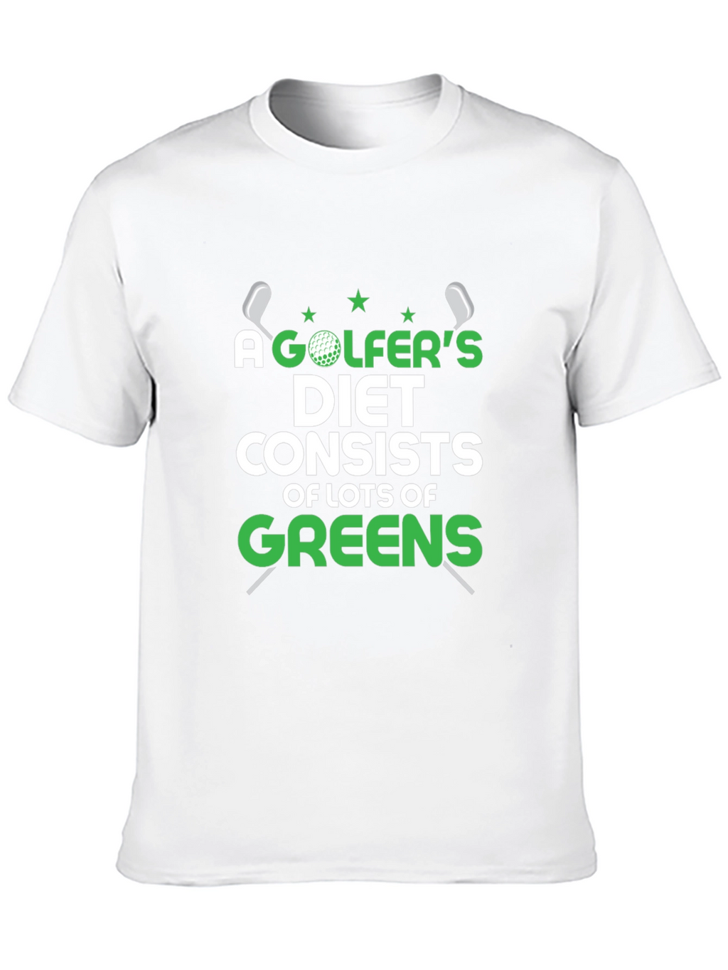 Golfers Diet T-Shirt - Funny Golf Tee
