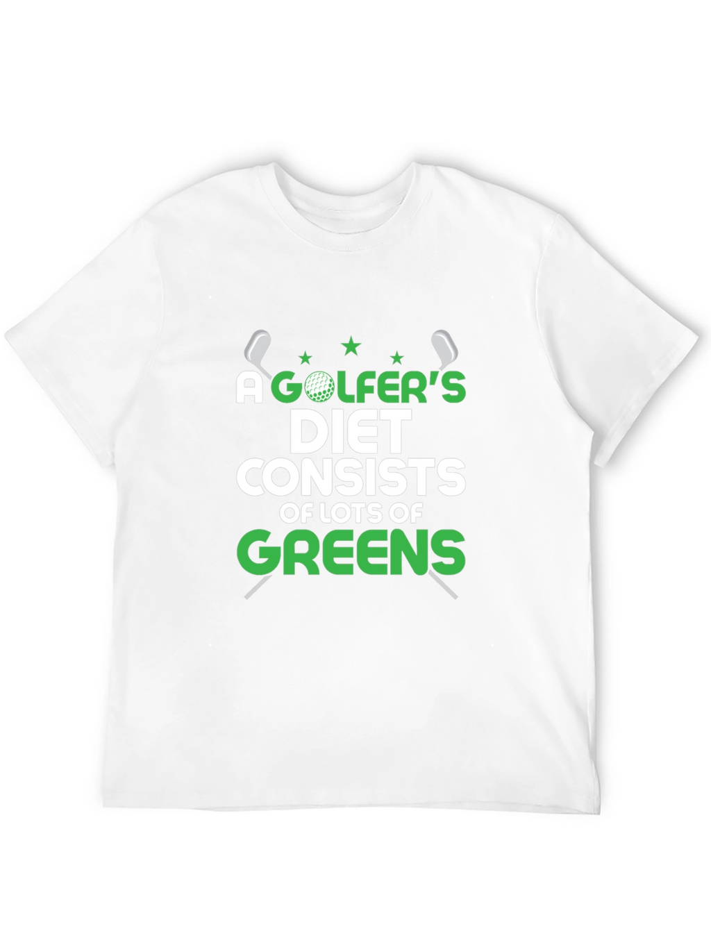 Golfers Diet T-Shirt - Funny Golf Tee