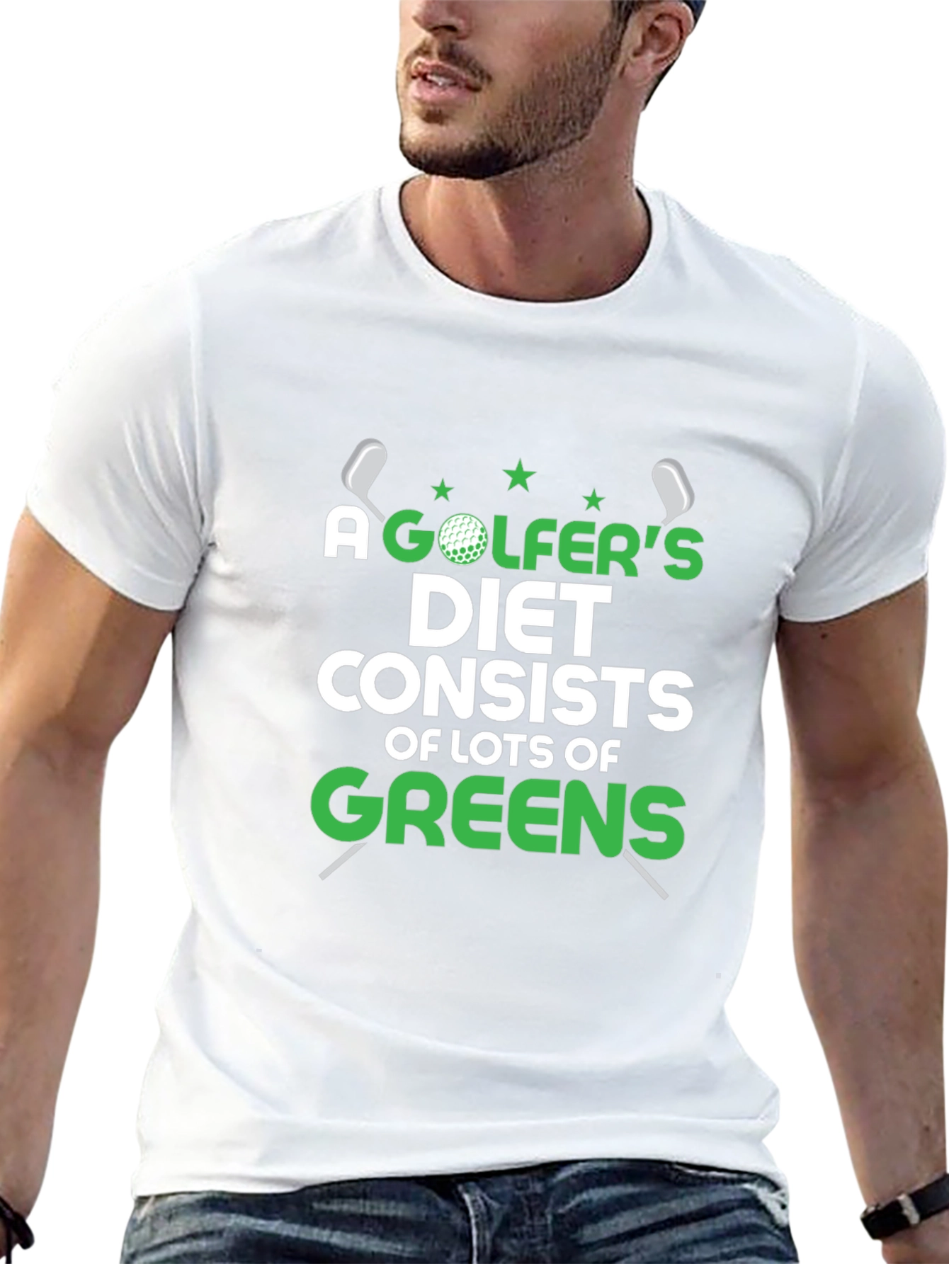 Golfers Diet T-Shirt - Funny Golf Tee
