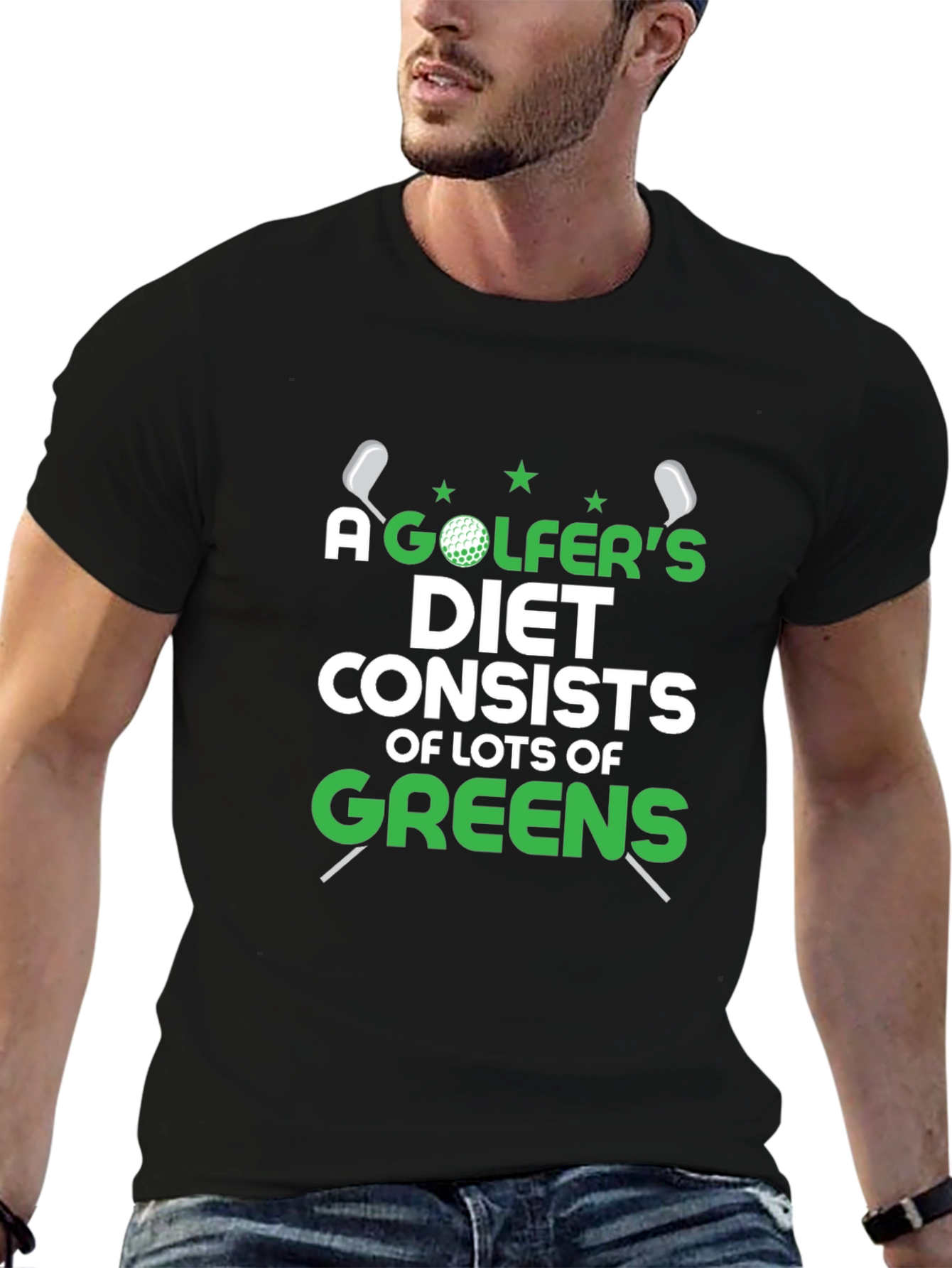 Golfers Diet T-Shirt - Funny Golf Tee