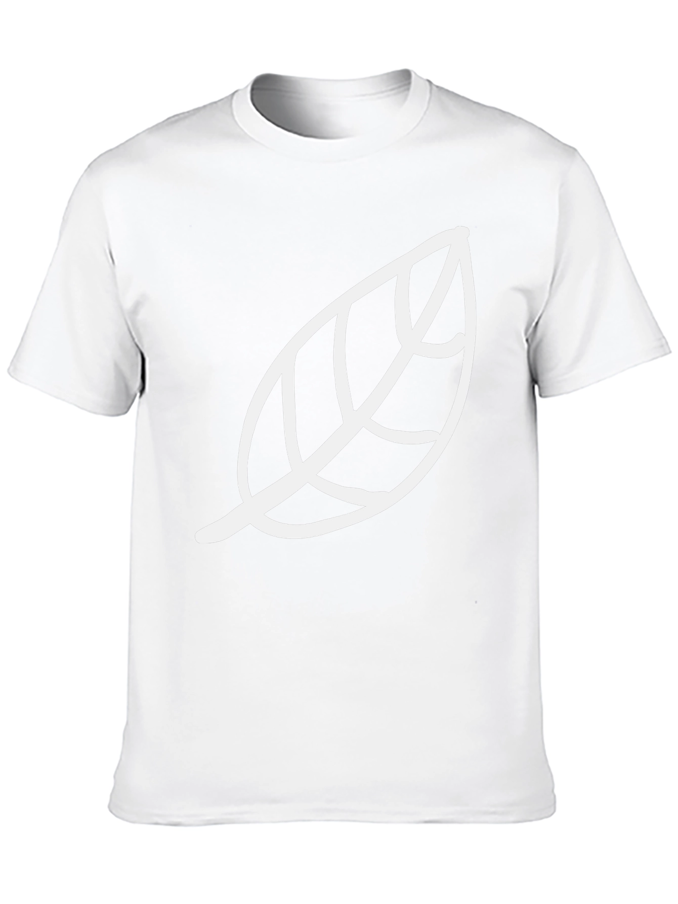Leaf Graphic Black T-Shirt - Casual Style