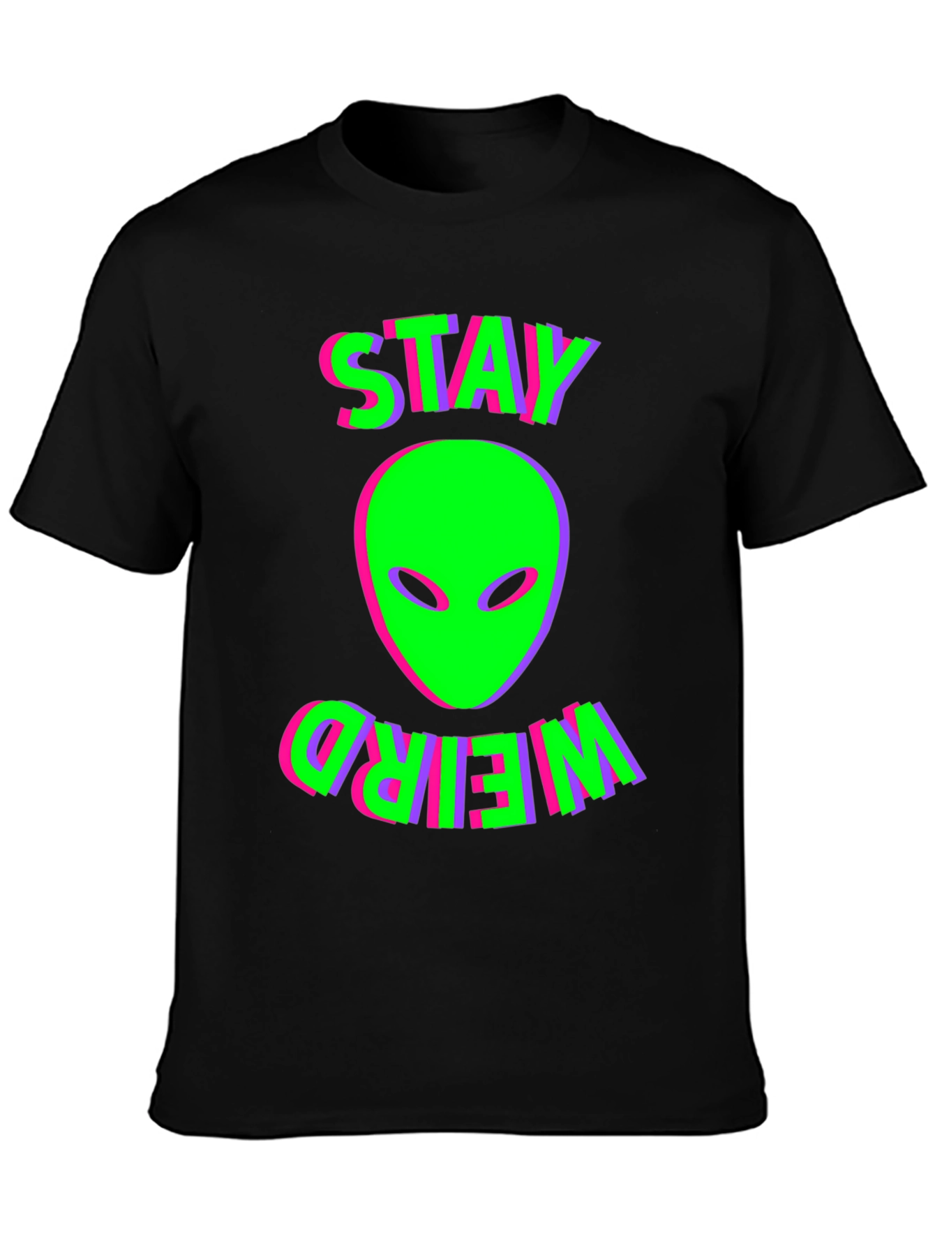 Stay Weird Alien Graphic Tee