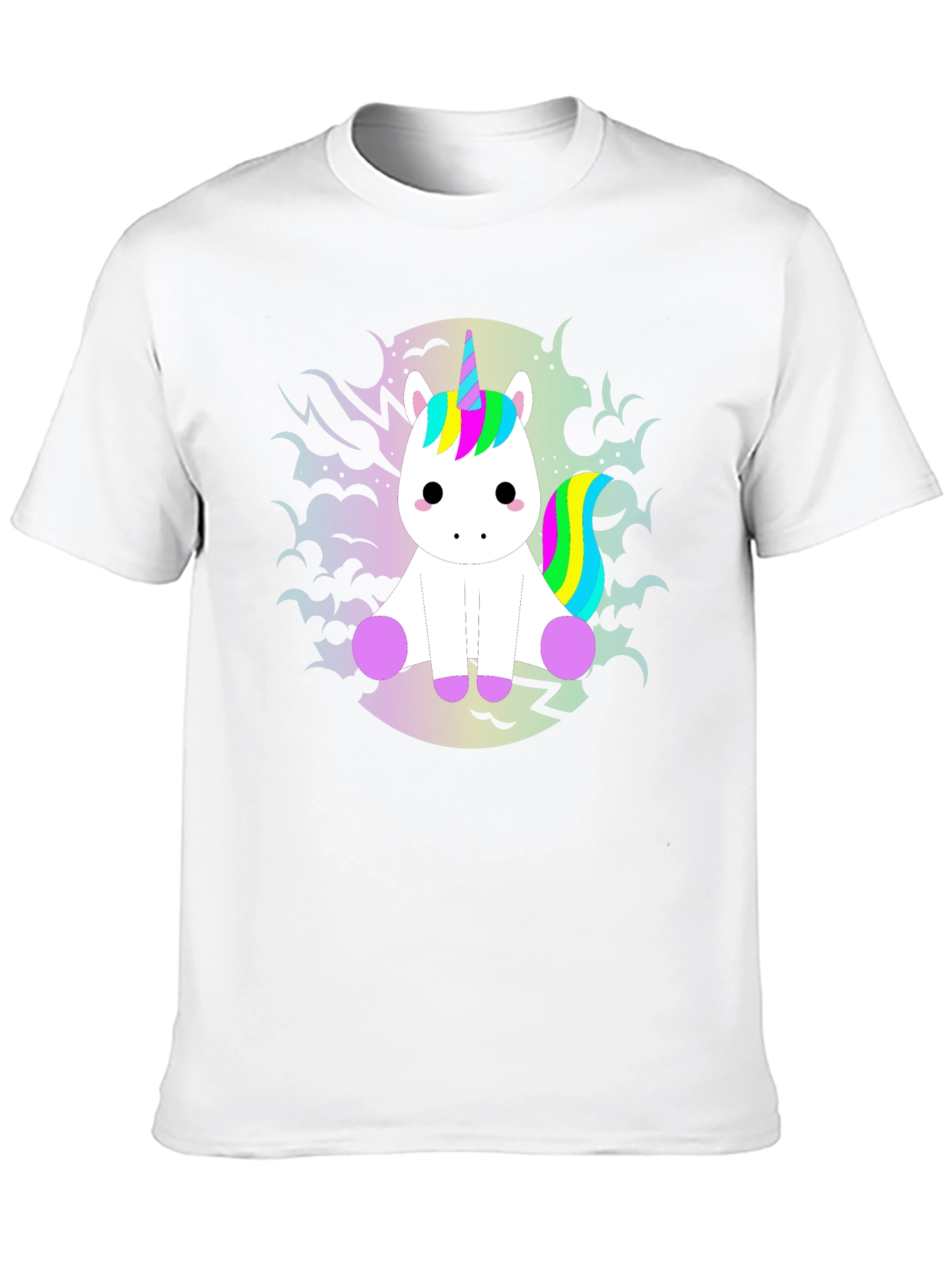Unicorn Graphic Tee - Black Cotton T-Shirt