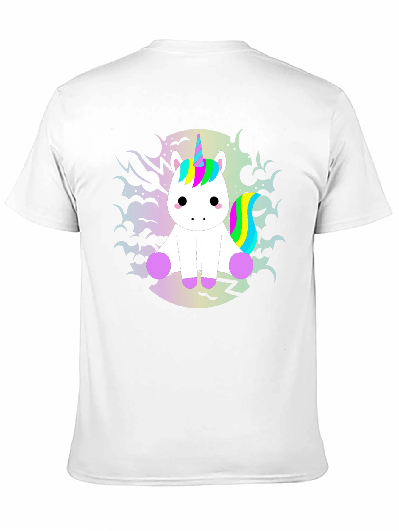 Unicorn Graphic Tee - Black Cotton T-Shirt