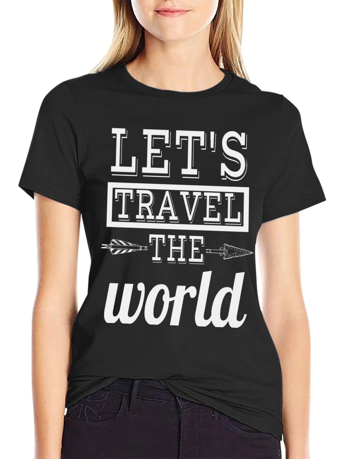 Lets Travel the World Graphic T-Shirt