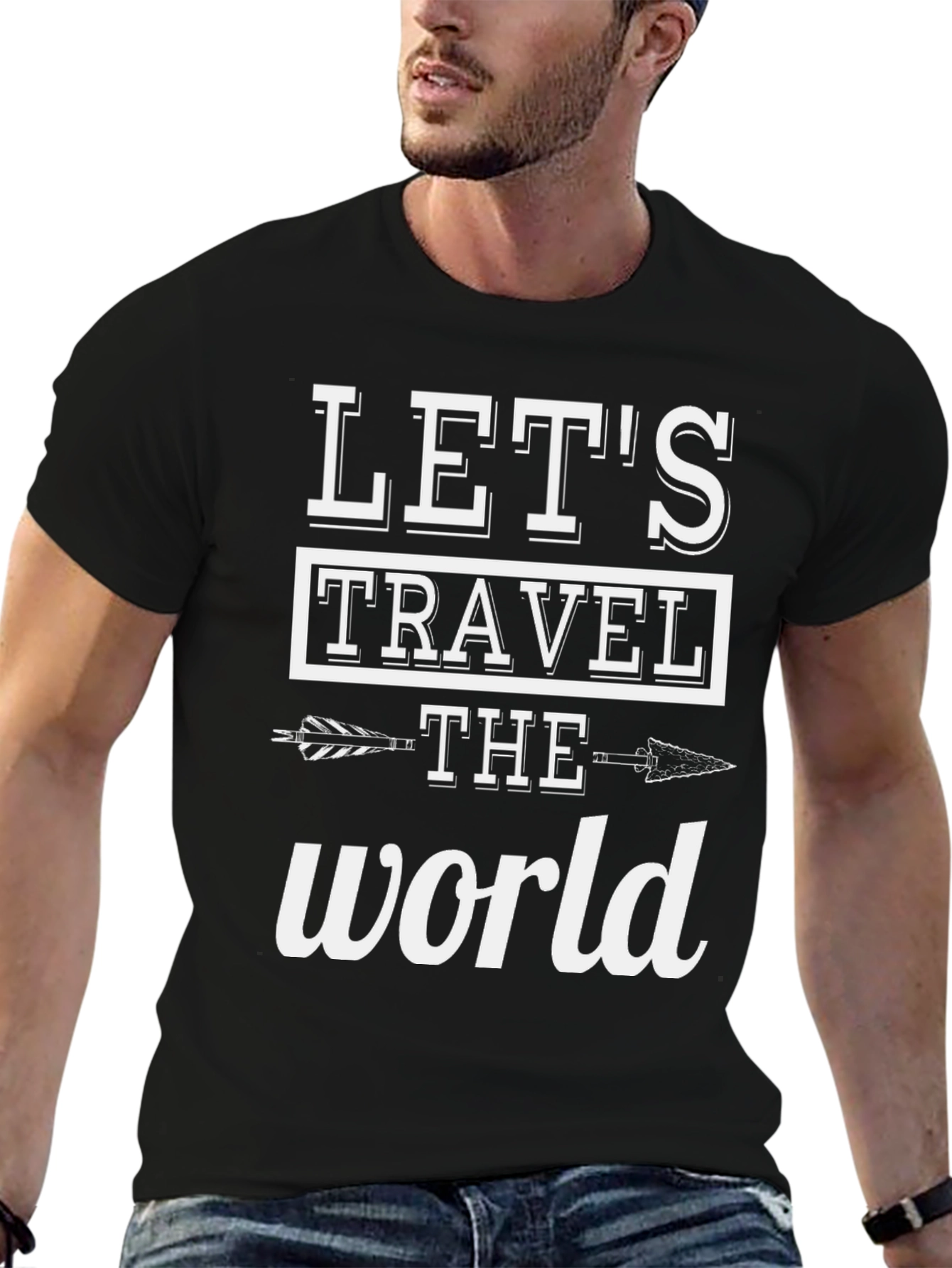 Lets Travel the World Graphic T-Shirt