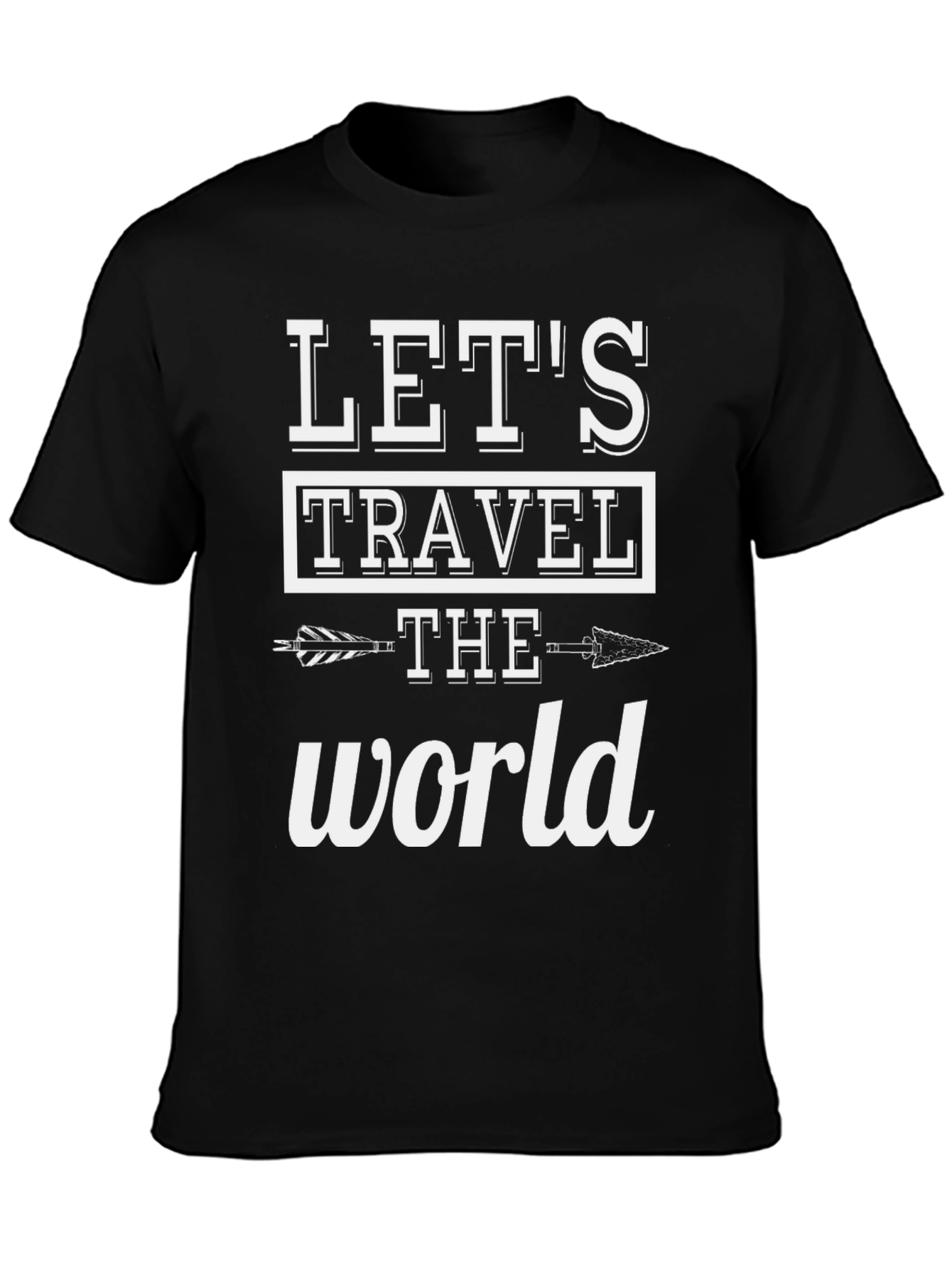 Lets Travel the World Graphic T-Shirt