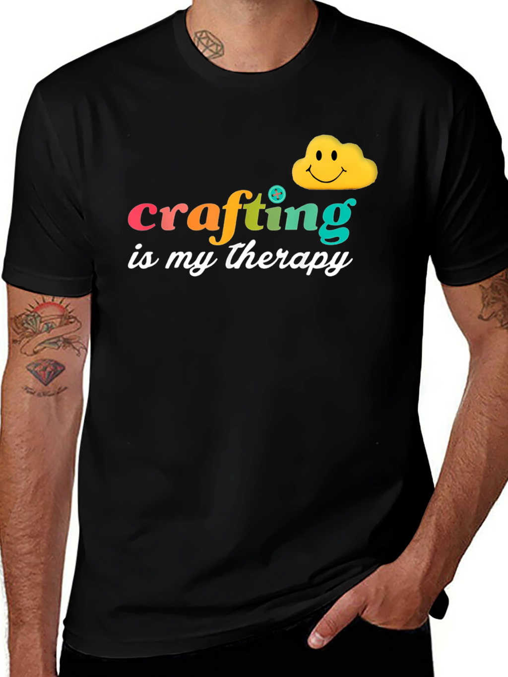 Crafting is My Therapy Graphic Tee