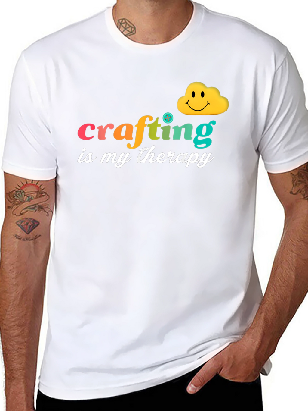 Crafting is My Therapy Graphic Tee