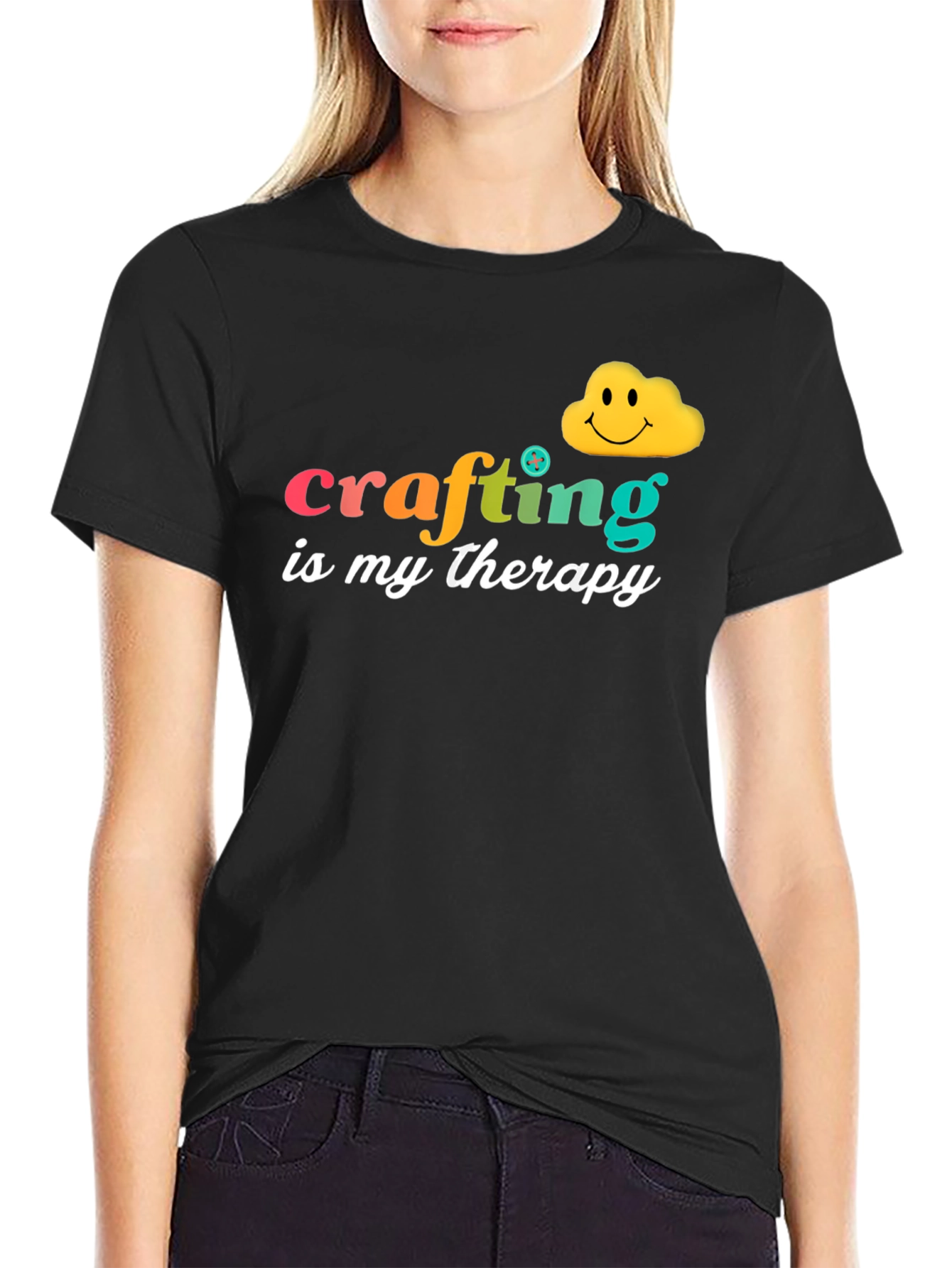 Crafting is My Therapy Graphic Tee