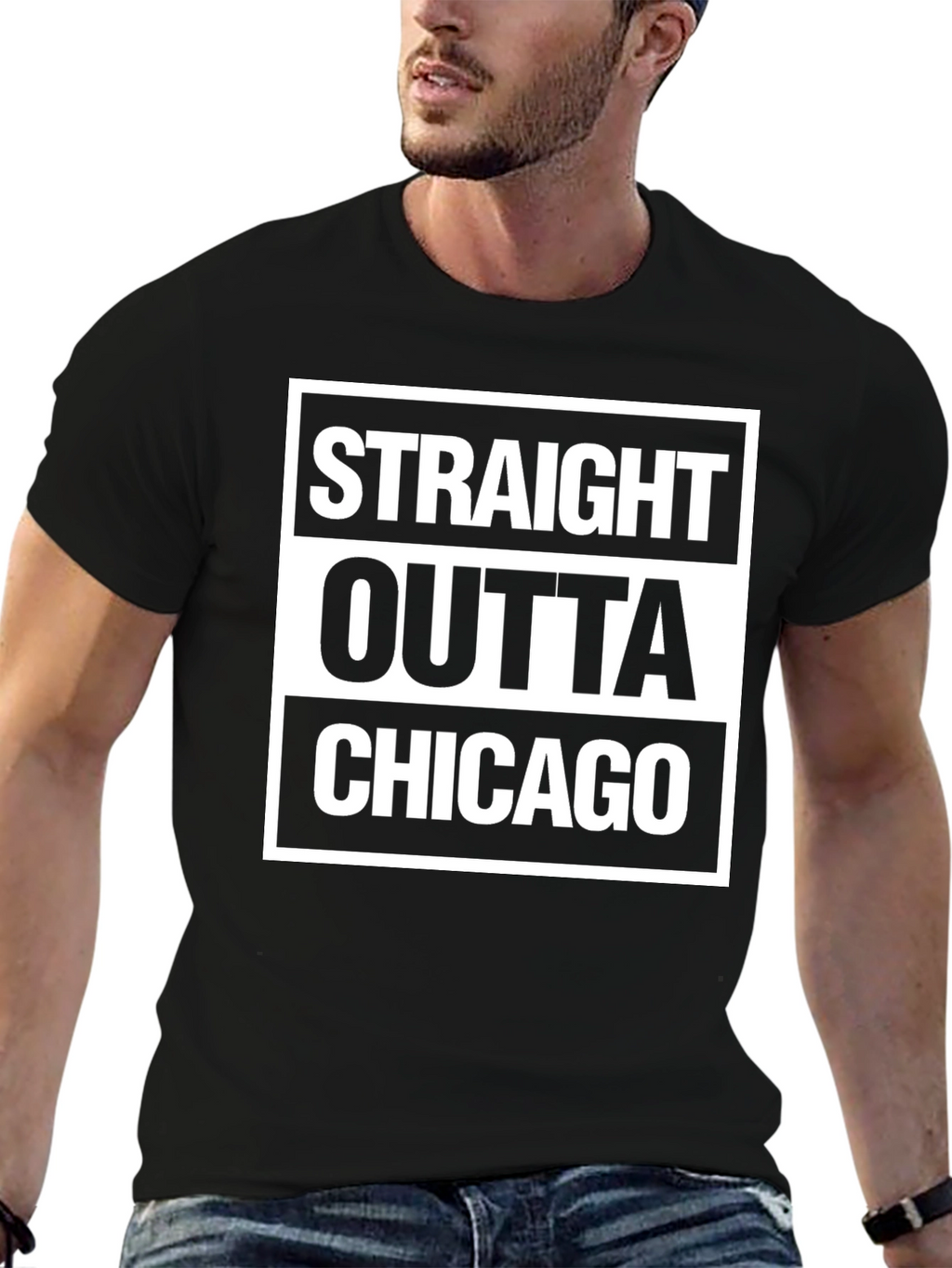 Straight Outta Chicago Graphic T-Shirt