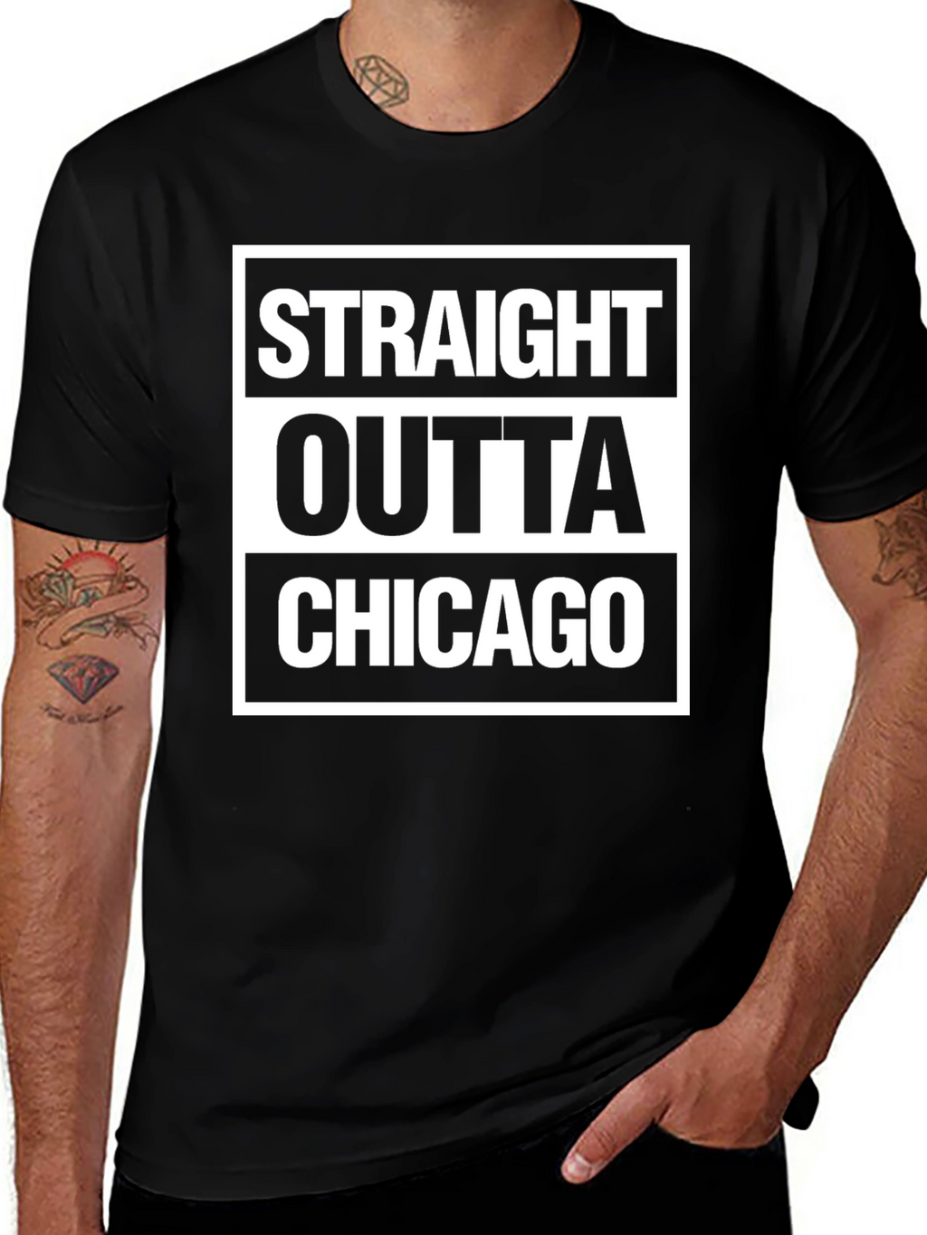Straight Outta Chicago Graphic T-Shirt