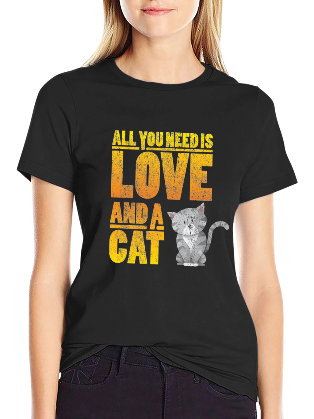 All You Need is Love and a Cat T-Shirt