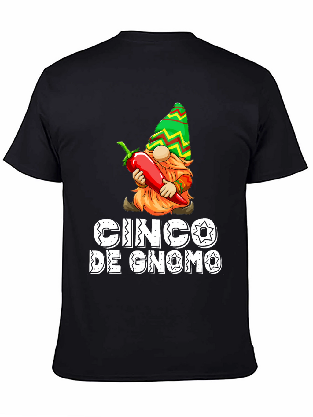 Cinco De Gnome T-Shirt - Novelty Graphic Tee