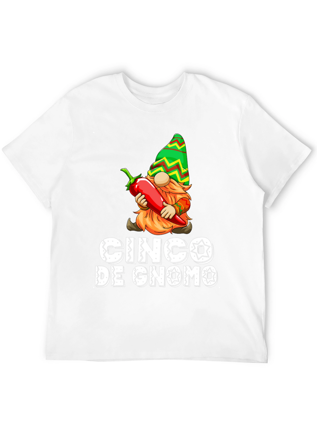 Cinco De Gnome T-Shirt - Novelty Graphic Tee