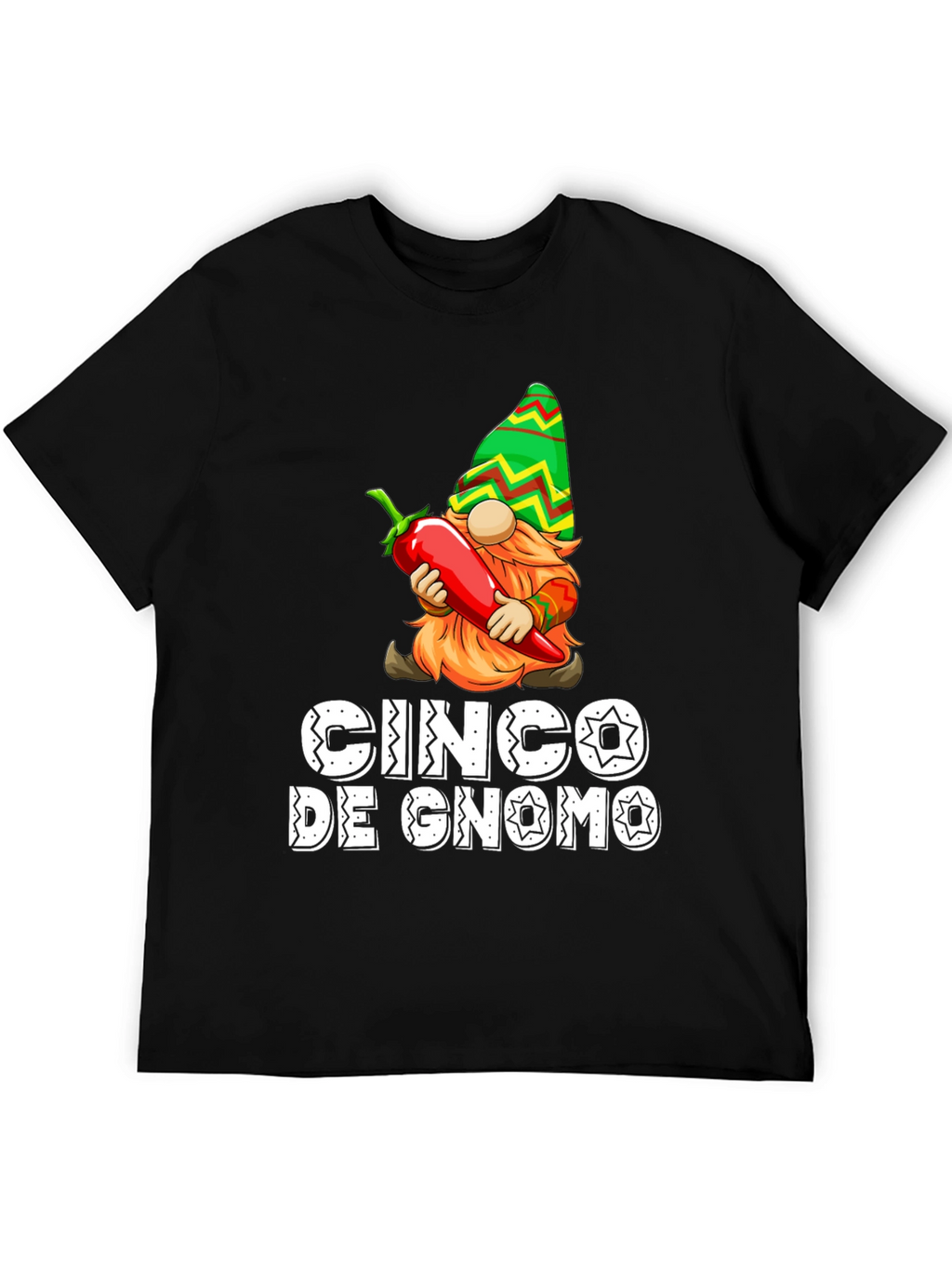 Cinco De Gnome T-Shirt - Novelty Graphic Tee