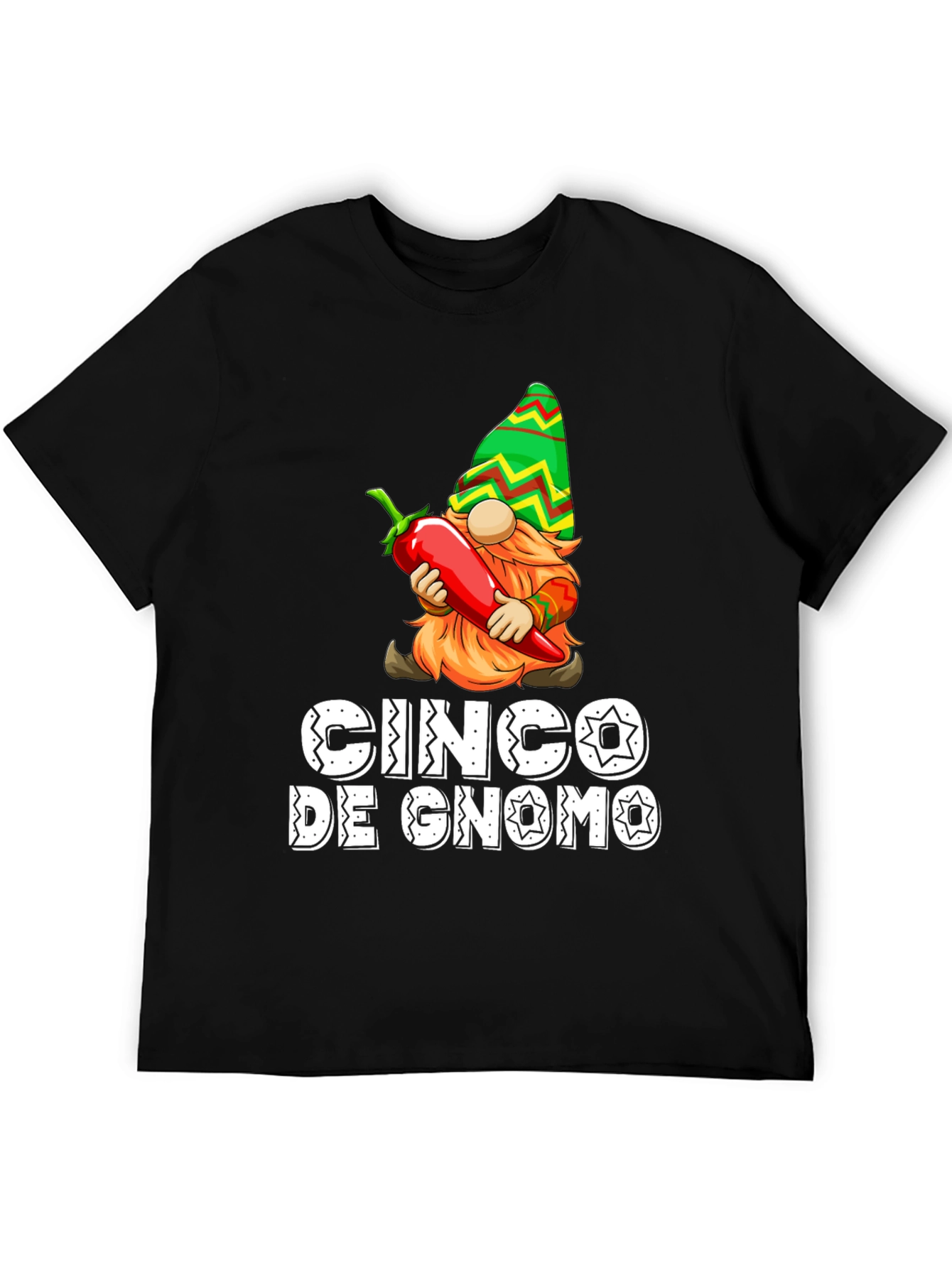 Cinco De Gnome T-Shirt - Novelty Graphic Tee