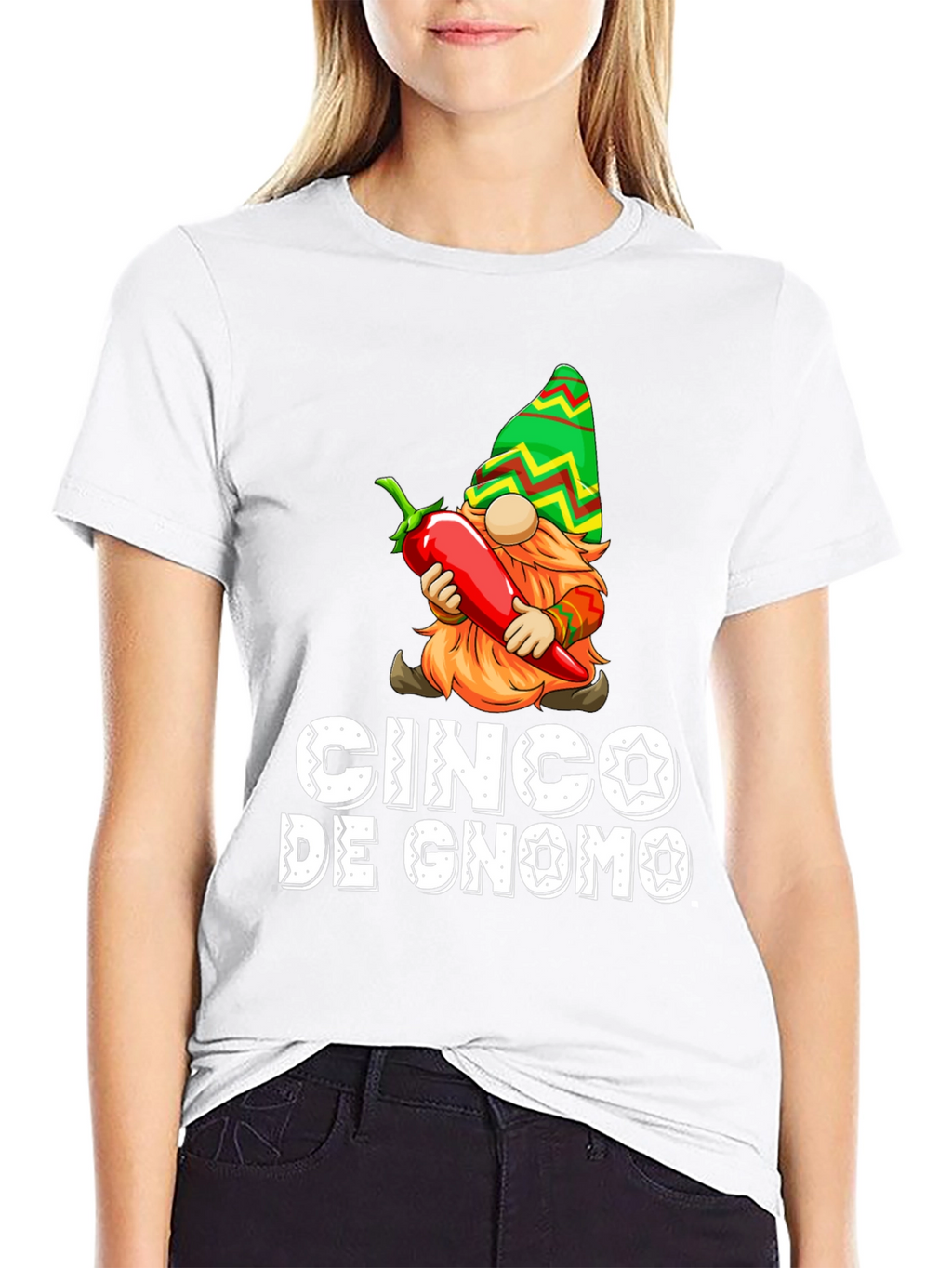 Cinco De Gnome T-Shirt - Novelty Graphic Tee