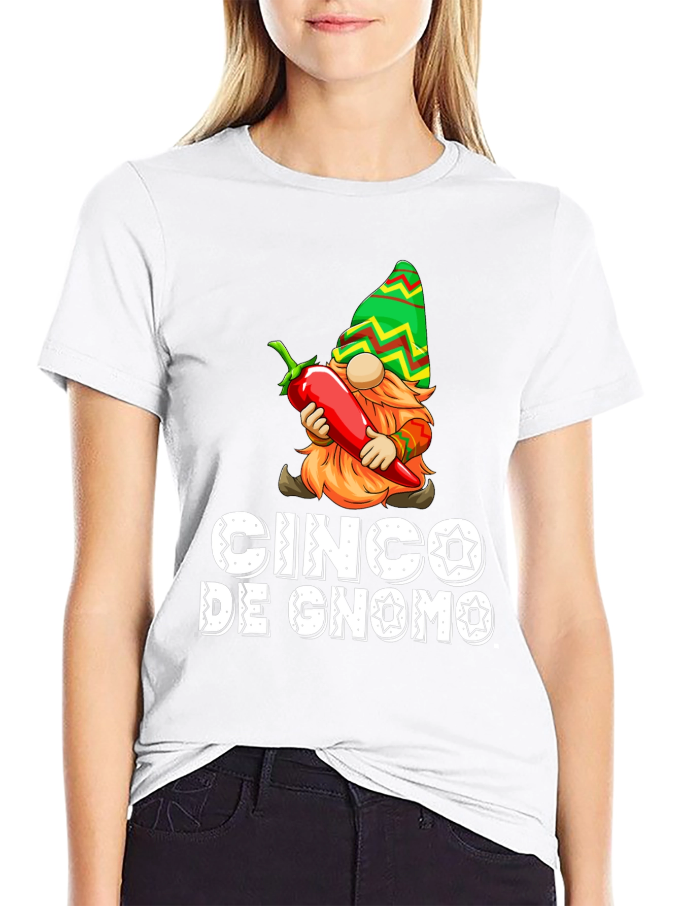 Cinco De Gnome T-Shirt - Novelty Graphic Tee