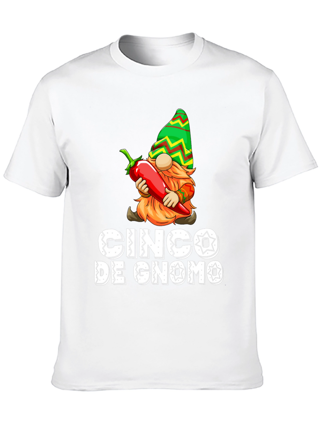 Cinco De Gnome T-Shirt - Novelty Graphic Tee