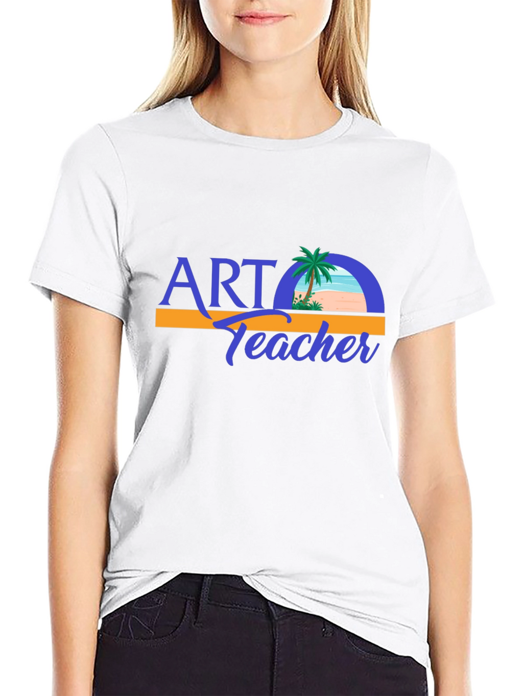 Art Teacher T-Shirt - Beach Design