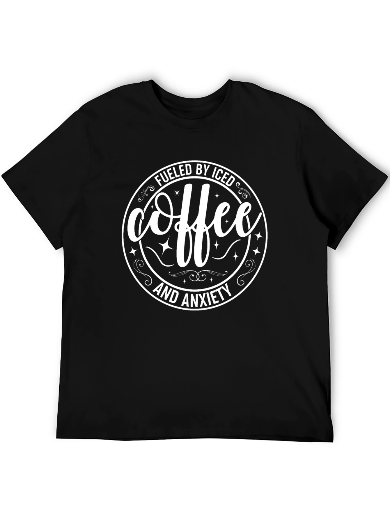 Fueled By Iced Coffee & Anxiety Graphic Tee