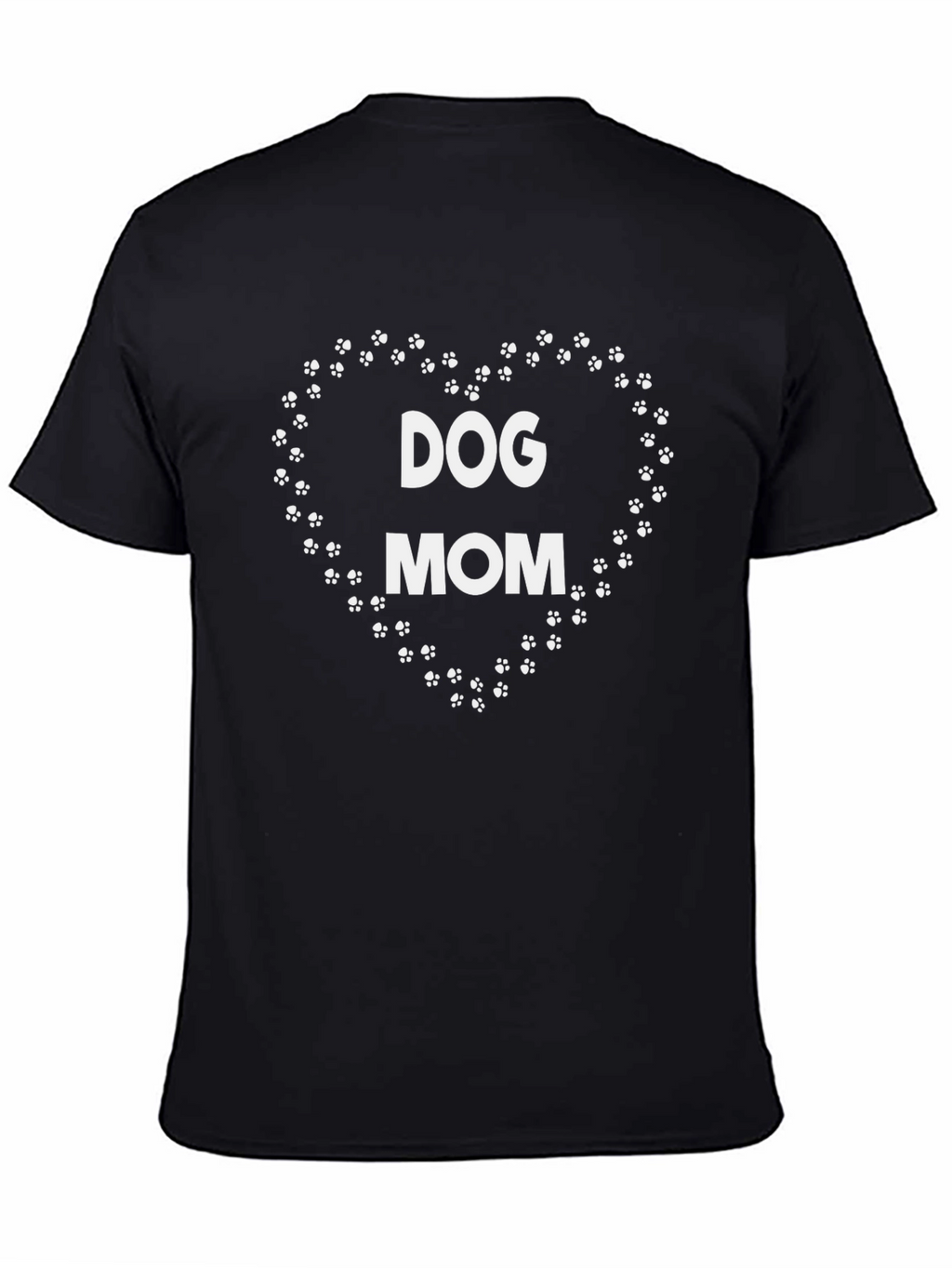 Dog Mom Heart Paw Print T-Shirt